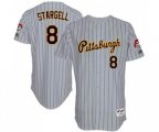 Pittsburgh Pirates #8 Willie Stargell Replica Grey 1997 Turn Back The Clock Baseball Jersey