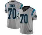 Carolina Panthers #70 Trai Turner Silver Inverted Legend Limited Football Jersey