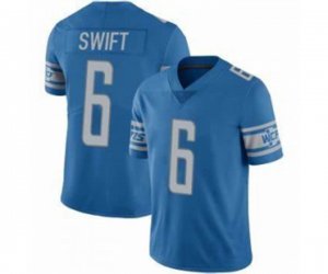 Detroit Lions #6 D\'Andre Swift Blue Vapor Untouchable Limited Stitched Jersey
