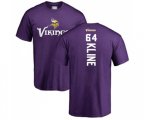 Minnesota Vikings #64 Josh Kline Purple Backer T-Shirt