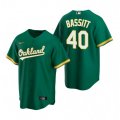 Nike Oakland Athletics #40 Chris Bassitt Green Alternate Stitched Baseball Jersey