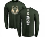 Milwaukee Bucks #5 D. J. Wilson Green Backer Long Sleeve T-Shirt