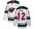 Minnesota Wild #12 Eric Staal White Road Stitched Hockey Jersey