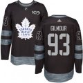 Toronto Maple Leafs #93 Doug Gilmour Authentic Black 1917-2017 100th Anniversary NHL Jersey