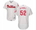 Philadelphia Phillies Jose Alvarez White Home Flex Base Authentic Collection Baseball Player Jersey