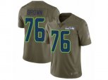 Seattle Seahawks #76 Duane Brown Limited Olive 2017 Salute to Service NFL Jersey