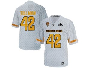 Men\'s Arizona State Sun Devils Pat Tillman #42 Desert Ice College Football Jersey - White