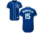 Kansas City Royals #15 Whit Merrifield Royal Blue Flexbase Authentic Collection Stitched MLB Jersey