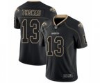New Orleans Saints #13 Michael Thomas Limited Lights Out Black Rush Football Jersey