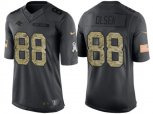 Carolina Panthers #88 Greg Olsen Stitched Black NFL Salute to Service Limited Jerseys