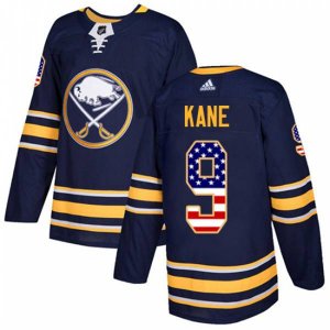 Buffalo Sabres #9 Evander Kane Authentic Navy Blue USA Flag Fashion NHL Jersey