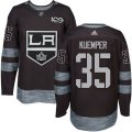 Los Angeles Kings #35 Darcy Kuemper Premier Black 1917-2017 100th Anniversary NHL Jersey
