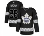 Toronto Maple Leafs #28 Connor Brown Authentic Black Team Logo Fashion NHL Jersey