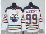 Edmonton Oilers #99 Wayne Gretzky White Road Authentic Stitched NHL Jersey