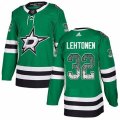 Dallas Stars #32 Kari Lehtonen Authentic Green Drift Fashion NHL Jersey