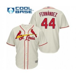 St. Louis Cardinals #44 Junior Fernandez Authentic Cream Alternate Cool Base Baseball Player Jersey