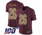 Washington Redskins #26 Adrian Peterson Burgundy Red Gold Number Alternate 80TH Anniversary Vapor Untouchable Limited Player 100th Season Football Jersey