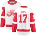 Detroit Red Wings #17 David Booth Fanatics Branded White Away Breakaway NHL Jersey