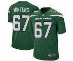 New York Jets #67 Brian Winters Game Green Team Color Football Jersey