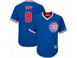 Chicago Cubs #8 Ian Happ Replica Royal Blue Cooperstown Cool Base MLB Jersey