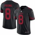 San Francisco 49ers #8 Steve Young Limited Black Rush Vapor Untouchable NFL Jersey