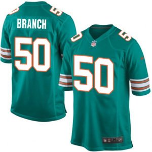 Miami Dolphins #50 Andre Branch Game Aqua Green Alternate NFL Jersey