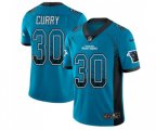 Carolina Panthers #30 Stephen Curry Limited Blue Rush Drift Fashion Football Jersey