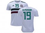 Mexico #19 O.Pineda Away Soccer Country Jersey