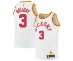 Indiana Pacers #3 Aaron Holiday Authentic White Hardwood Classics Basketball Jersey