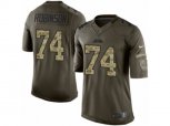 Jacksonville Jaguars #74 Cam Robinson Limited Green Salute to Service NFL Jersey