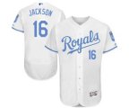 Kansas City Royals #16 Bo Jackson Authentic White 2016 Father Day Fashion Flex Base MLB Jersey