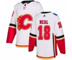 Calgary Flames #18 James Neal Authentic White Away Hockey Jersey