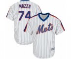 New York Mets Chris Mazza Replica White Alternate Cool Base Baseball Player Jersey