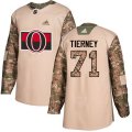 Ottawa Senators #71 Chris Tierney Authentic Camo Veterans Day Practice NHL Jersey