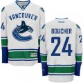 Vancouver Canucks #24 Reid Boucher Authentic White Away NHL Jersey
