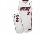Miami Heat #2 Wayne Ellington Authentic White Home NBA Jersey