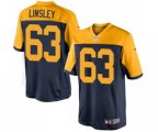 Green Bay Packers #63 Corey Linsley Limited Navy Blue Alternate Football Jersey