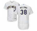 Milwaukee Brewers Devin Williams White Home Flex Base Authentic Collection Baseball Player Jersey