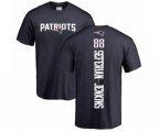 New England Patriots #88 Austin Seferian-Jenkins Navy Blue Backer T-Shirt