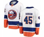 New York Islanders #45 Noah Dobson Fanatics Branded White Away Breakaway NHL Jersey