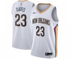 New Orleans Pelicans #23 Anthony Davis Swingman White Home Basketball Jersey - Association Edition