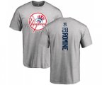 MLB Nike New York Yankees #28 Austin Romine Ash Backer T-Shirt