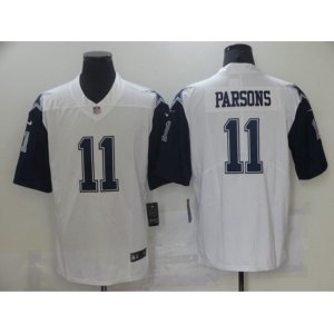 Dallas Cowboys #11 Micah Parsons Nike White 2021 Throwback Limited Jersey