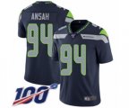 Seattle Seahawks #94 Ezekiel Ansah Navy Blue Team Color Vapor Untouchable Limited Player 100th Season Football Jersey