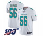 Miami Dolphins #56 Davon Godchaux White Vapor Untouchable Limited Player 100th Season Football Jersey