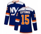 New York Islanders #15 Cal Clutterbuck Authentic Blue Alternate NHL Jersey