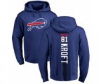 Buffalo Bills #81 Tyler Kroft Royal Blue Backer Pullover Hoodie