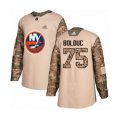 New York Islanders #75 Samuel Bolduc Authentic Camo Veterans Day Practice Hockey Jersey