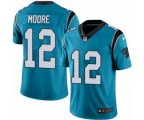 Carolina Panthers #12 DJ Moore Blue Alternate Vapor Untouchable Limited Player NFL Jersey