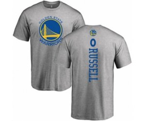 Golden State Warriors #0 D\'Angelo Russell Ash Backer T-Shirt